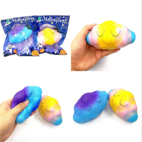 Starry Sky Coloré Nuages ​​Squishy Jouet Enfants Téléphone Bretelles Décor Slow Rising Soft Squeeze Accessoires