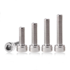 Suleve ™ M4SH5 50Pcs M4 304 Acier inoxydable 10-20mm Vis à tête cylindrique à six pans creux Boulons Écrou En option Lon