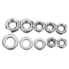 Suleve ™ MXSN2 255pcs Acier inoxydable Nylon Écrous de blocage Kit de rondelles décrous pleins M4 M5 M6