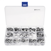 Suleve ™ MXSW1 395Pcs Kit dassortiment de rondelles plates en acier inoxydable de forme A M4/M5/M6/M8/M10/M12
