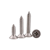 Suleve M2SP1 100 Pcs M2 304 En Acier Inoxydable Croix À Tête Plate Tête Autotaraudeuse Vis À Bois Vis Enceinte En Option