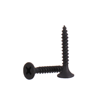 Suleve M3.5CP5 1000Pcs M3.5 Croix Noir Encastré à Tête Plate Tête Auto-Taraudante Cendre De Phosphore Cloison Sèche Métr