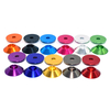 Suleve M4AN2 10 pièces M4 grande tête de coupe vis rondelle entretoise boulon joint en alliage daluminium multicolo