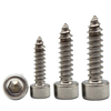 Suleve M5SH9 50Pcs M5 304 en acier inoxydable à six pans creux Cylindre à tête cylindrique à six pans creux Vis à tôle V