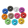 Suleve M6AN2 10 Pcs M6 moleté Thumb Nut w / col vis entretoise rondelle alliage daluminium multicolore