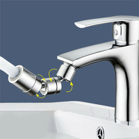 Suleve Universal Robinet Areator Rallonge pivotante de 1080 degrés Filtre anti-éclaboussures Bubbler Bouche en maille ro