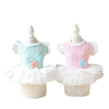 Summer Love Dentelle Bow Flower Dress Dentelle Mignon Chien Pet Dress Pet Products Vêtements Pour Chien Pet Dress