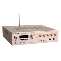 Sunbuck AV-580USB/BT bluetooth4.0 5CH Amplificateur Support Carte SD USB FM Microphone Or