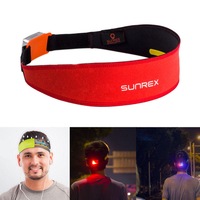 SUNREI SUNREX Bandeau Running Ceinture Fitness Yoga Antiperspirant Bande avec témoin lumineux