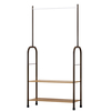 SUOERNUO vêtement porte-vêtements support organisateur suspendu support de rangement pour placard en métal