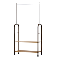 SUOERNUO vêtement porte-vêtements support organisateur suspendu support de rangement pour placard en métal