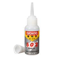 Super Colle Adhésif Instantané 502 Séchage Rapide Colle Fort pour Cuir Caoutchouc Métal 15g