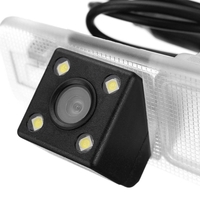 Super Night Vision 4 LED Couleur CCD Vue Arrière de Voiture Caméra de Recul de Caméra de Recul Parking Rearview Pour KIA
