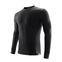Supield Airgel pour hommes à col semi-haut haut chaud absorbant lhumidité automne hiver vêtements à manches longues