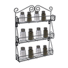 Support à bouteilles de cuisine à 3 niveaux,  porte-pots,  étagère de rangement,  organisateur,  montage mural