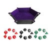 Support à jeux de dés multi-dés Polyhédral Dices Purple PU