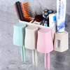 Support automatique de bâti de mur de tasse de support de brosse à dents du distributeur de dentifrice 8 automatique