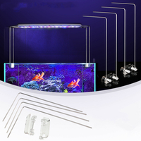 Support daquarium en acier inoxydable 4 pièces pour Aquatic High LED Support de Support de support de réservoir de