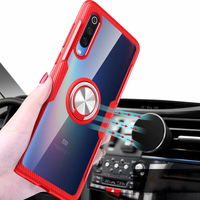 Support de bague Bakeey voiture magnétique PC et étui de protection en fibre de carbone pour Xiaomi Mi 9 / Xiaomi Mi9 Éd