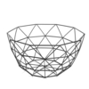 Support de bol de fruits de légumes daffichage de panier daffichage de décoration de fil métallique géométriqu