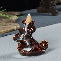 Support de brûleur dencens en porcelaine à reflux en céramique