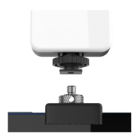 Support de caméra Telesin 1/4 à vis de connecteur à double tête 1/4 pouce pour caméra de sport Gopro