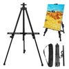 Support de chevalet en fer pliable Trépied Hauteur réglable Léger Affichage de peinture robuste Rack de croquis portable