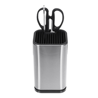 Support de couteau de cuisine en acier inoxydable de 6 pouces support de couteau de chef ensemble outil de bloc support