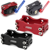 Support de direction en alliage daluminium CNC noir/rouge