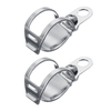Support de fixation de phare de moto de 28 à 43 mm,  métal,  chrome