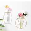Support de fleur en métal Tube à essai Vases en verre Transparent Simple moderne fleur hydroponique florale innovante po