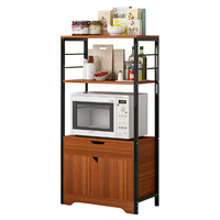 Support de four à micro-ondes à 3 niveaux,  armoire de cuisine,  étagère de rangement,  armoire de rangement,  organisateur