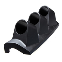Support de jauge de montage à 3 trous pour pilier automatique noir 2 pouces 52 mm