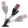 Support de lampe réglable blanc Shoreline Marine Fold Down Stern Anchor Light Pontoon Boat Signal Light