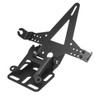 Support de lumière de queue de moto Support de métal de tag de permis de vélo de saleté réglable