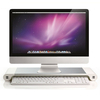Support de moniteur de bureau en aluminium pour ordinateur portable antidérapant avec chargeur USB 4 ports pour iMac Mac