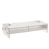 Support de moniteur de bureau étagère bibliothèque Table organisateur étagère de salle de bain support en bois