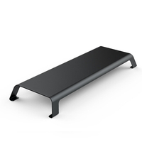 Support de moniteur en métal entier Double couches Design Moniteur de bureau à domicile Tablettes pour ordinateur portab