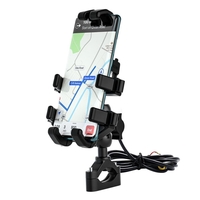 Support de moto 5V2A avec support de port de charge USB support de Navigation pour téléphone portable tout-terrain