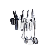 Support de pelle de stockage de cuisine en acier inoxydable ventouse baguettes murales Drain de cuisine Ustensiles de st