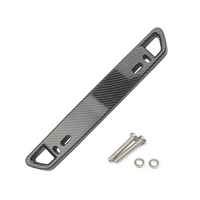 Support de plaque dimmatriculation avant de pare-chocs de style look carbone multicolore Repositionner le support