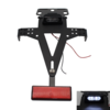 Support de plaque dimmatriculation de moto 12 V cadre de garde-boue arrière de motocross support en métal tout-terr