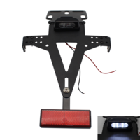 Support de plaque dimmatriculation de moto 12 V cadre de garde-boue arrière de motocross support en métal tout-terr