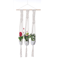 Support de pot en macramé plante cintre suspendu jardinière panier corde de chanvre tressé pour la décoration de la mais