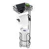 Support de rangement de serviette de papier hygiénique Organisateur Rack Salle de bain Support de rouleau vertical Étagè