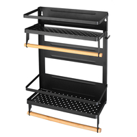 Support de rangement multifonctionnel pour aimant étagère de réfrigérateur organisateur de serviettes en papier organisa