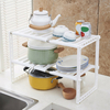 Support de rangement pour cuisine à 2 niveaux sous évier