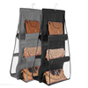 Support de rangement pour sac à main à suspendre double face à six couches