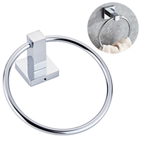 Support de salle de bains fixé au mur de support de stockage de serviette de toilette en acier inoxydable