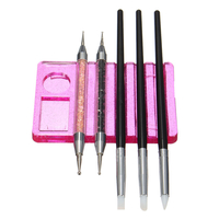 Support de séchage de brosse dart dongle de 5 cannelures acrylique UV support en plastique de stylo de brosse